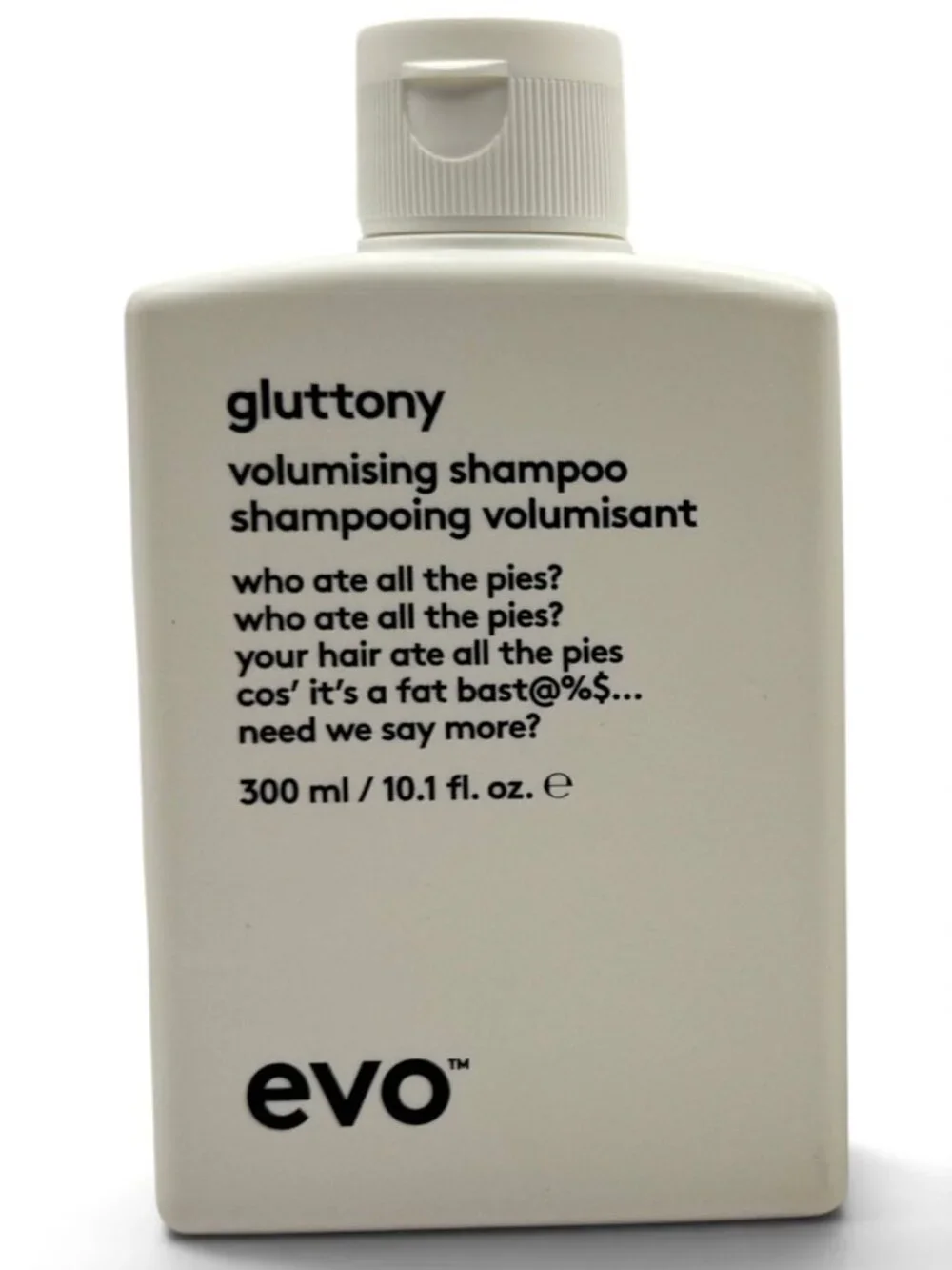 2 Pack EVO Gluttony Volumizing Shampoo for Fine Hair Sulfate-Free 300ml Each